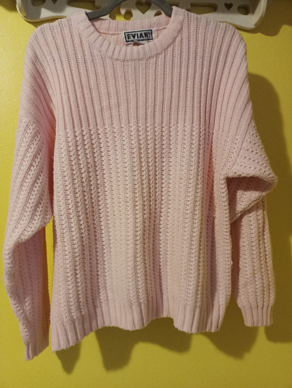 Large Pink Evian Sweater